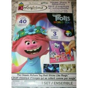COLORFORMS TROLLS STICKER STORY ADVENTURE DREAMWORKS TROLLS *FREE SHIPPING*